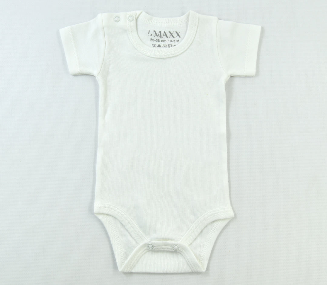 Baby Girls and Boys Short Sleeve Bodysuit 100% Cotton - 92 to 104 Size