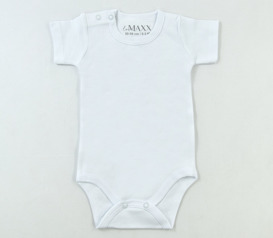 Baby Girls and Boys Short Sleeve Bodysuit 100% Cotton - 92 to 104 Size