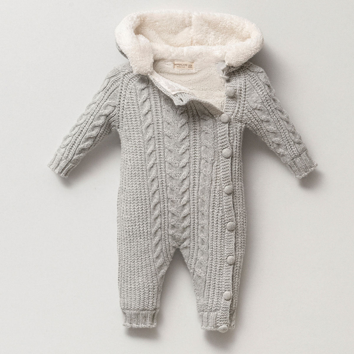 Winter Strampler Strick-Overall "Twins" Unisex -8188