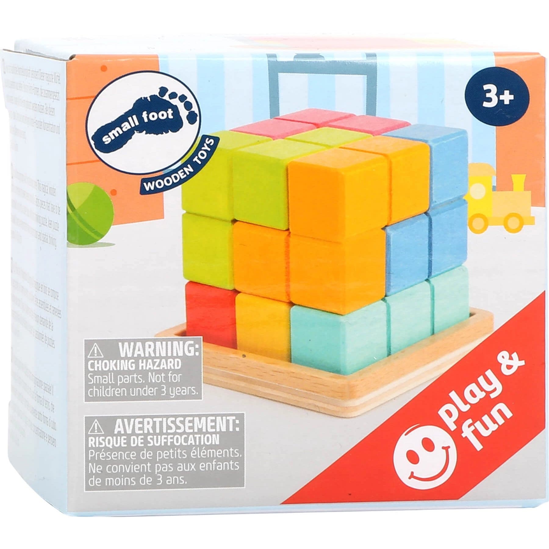 3D Puzzle-Würfel geometrische Formen muffinandco.