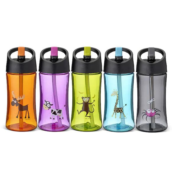 Wasserflasche Kids 0,35 L - Grau | muffin&co