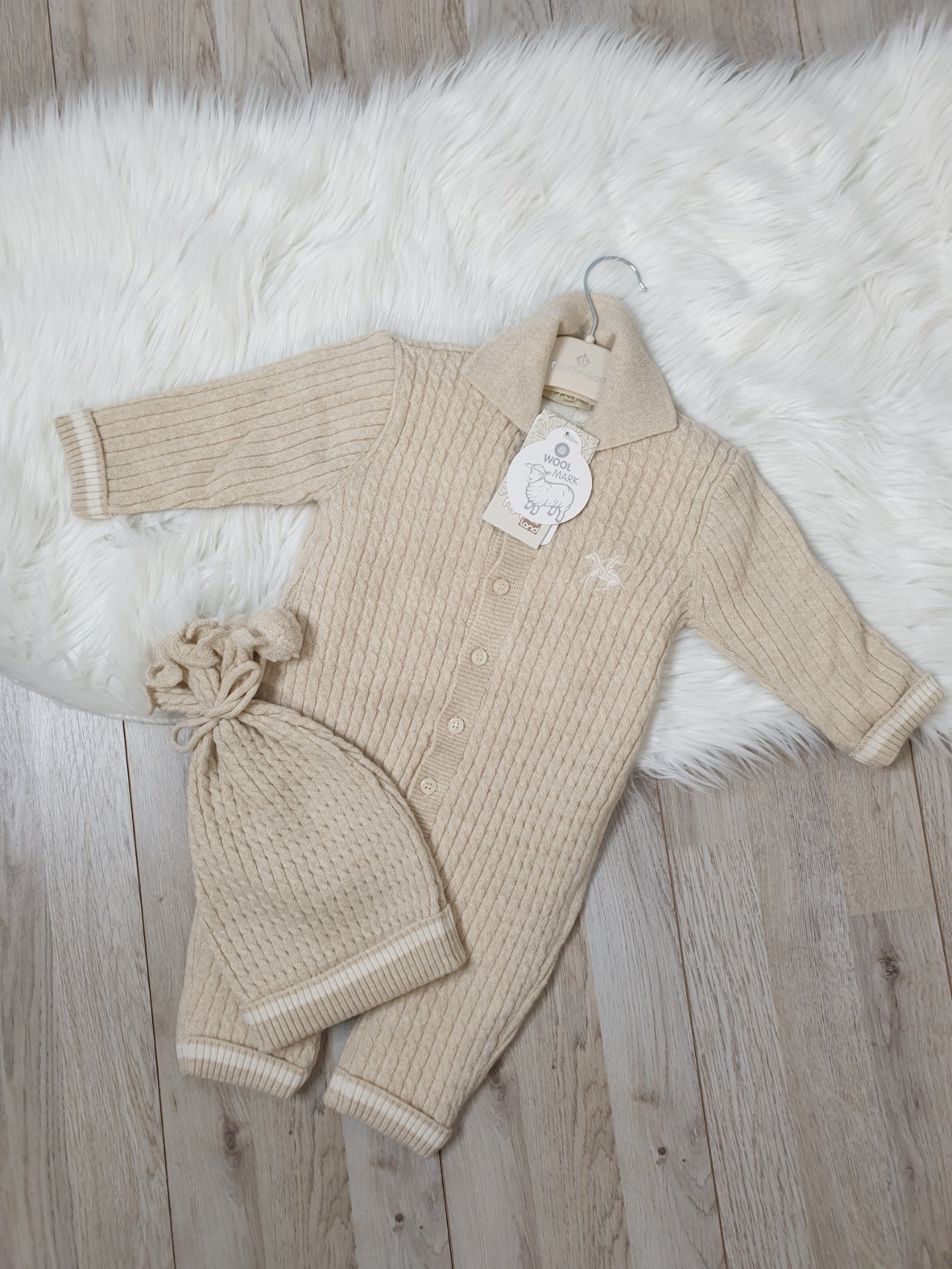 Muffinandco- Baby Strick-Overall mit Mütze-6215