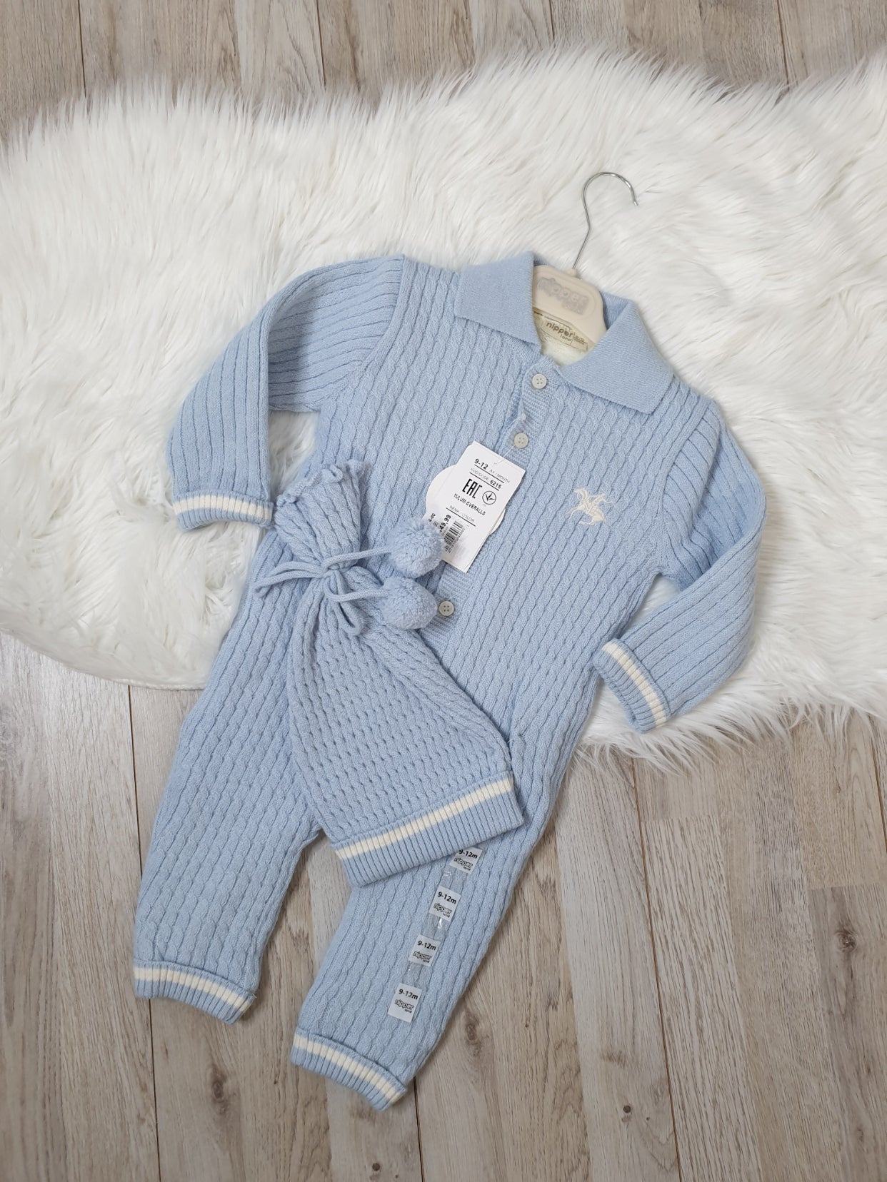 Muffinandco- Baby Strick-Overall mit Mütze-6215