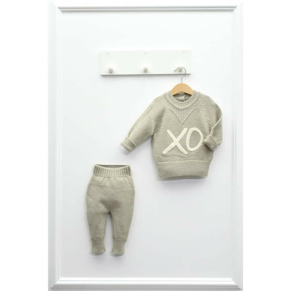 Nipperland Baby XO Strick Hose und Langarm pullover-6410.