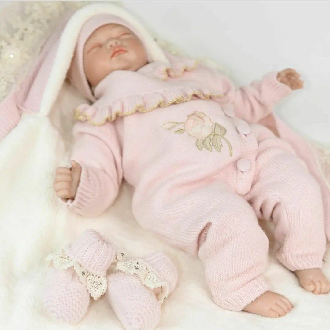 Nipperland Baby Outfit Strampler mit Blumen Motiv-6661