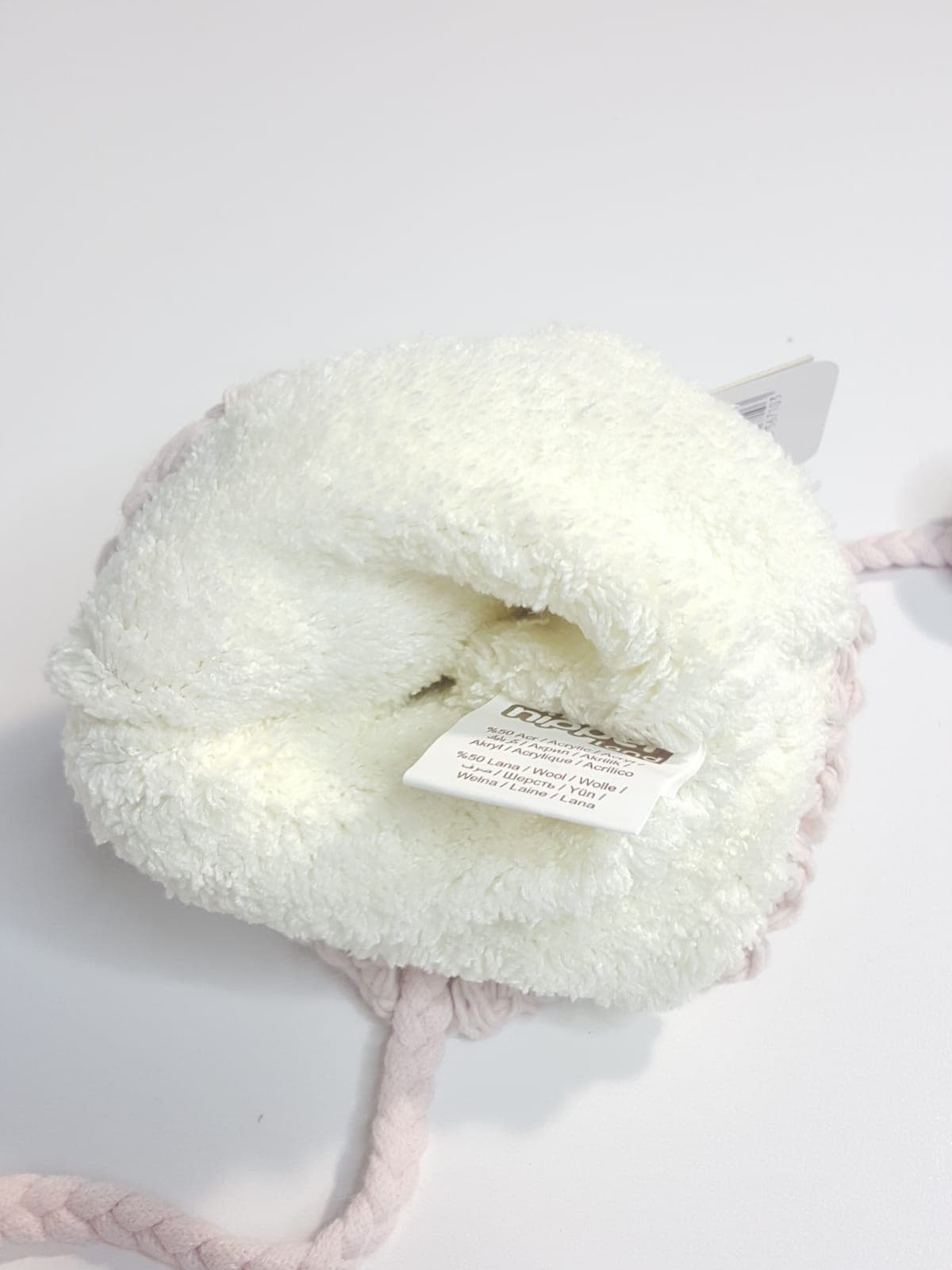 Nipper mütze mit pom pom-6710-Rosa muffinandco.