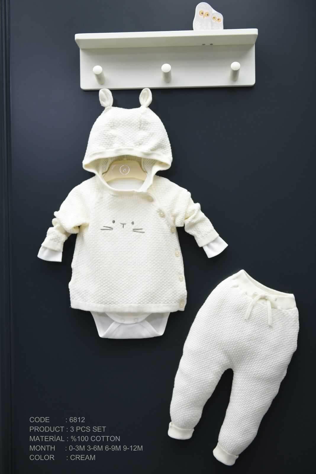 Baby Set (3-Tlg) Creme - muffinandco